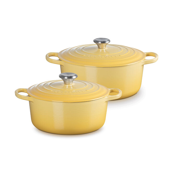 Ensemble de deux cocottes rondes, view 1